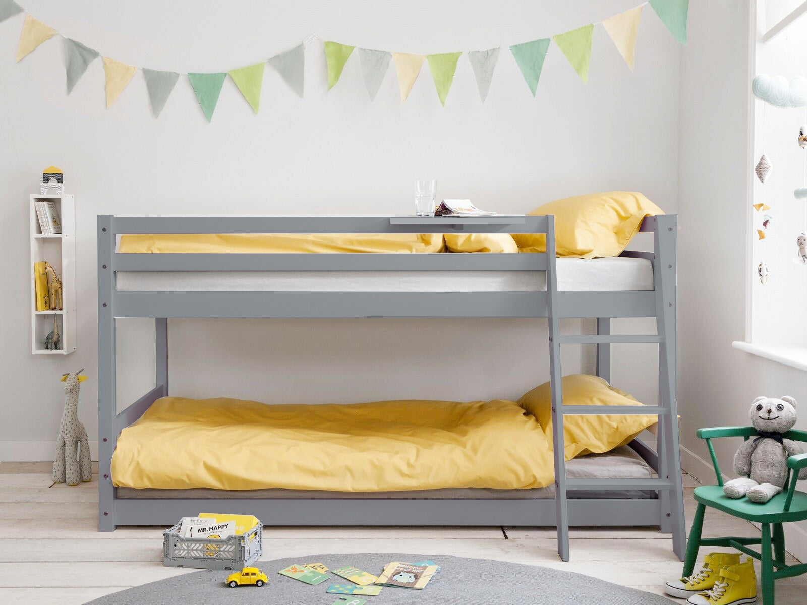 Polli Mid Sleeper Bunk Bed Grey PR6665431 Bed Frames NZ DEPOT 5 - NZ DEPOT