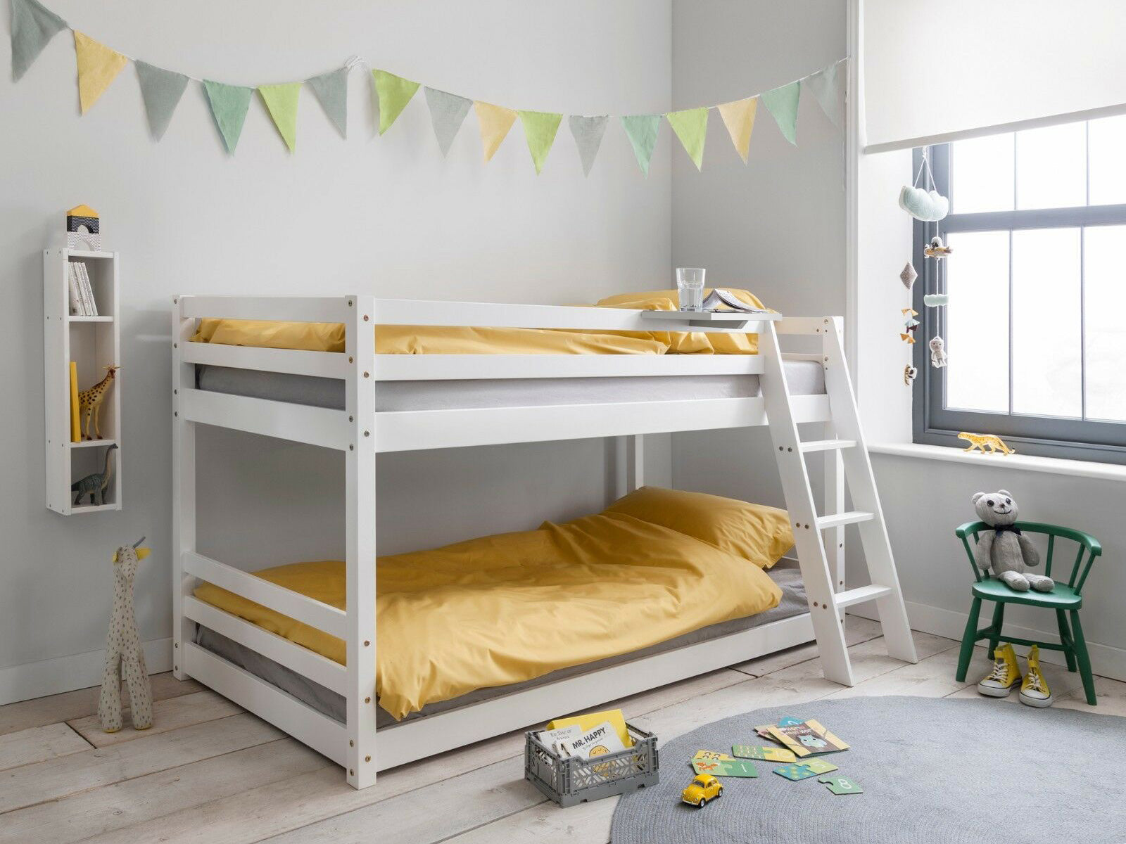 Polli Mid Sleeper Bunk Bed White PR6665430 Bed Frames NZ DEPOT 6 - NZ DEPOT