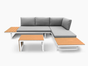 Polyvalent Outdoor Lounge Set White Pr10055 Outdoor Furniture Nz Depot - Nz Depot