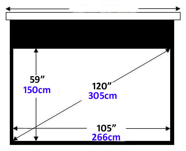 Projector Screen 120 169 Electric Motorized Hd Pr598 1 Electronic Screens Nz Depot 6 - Nz Depot