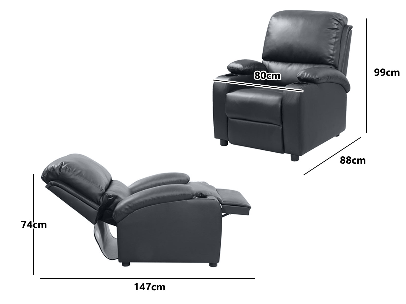 Push Back Recliner Pr8495 Recliners Nz Depot 5 - Nz Depot