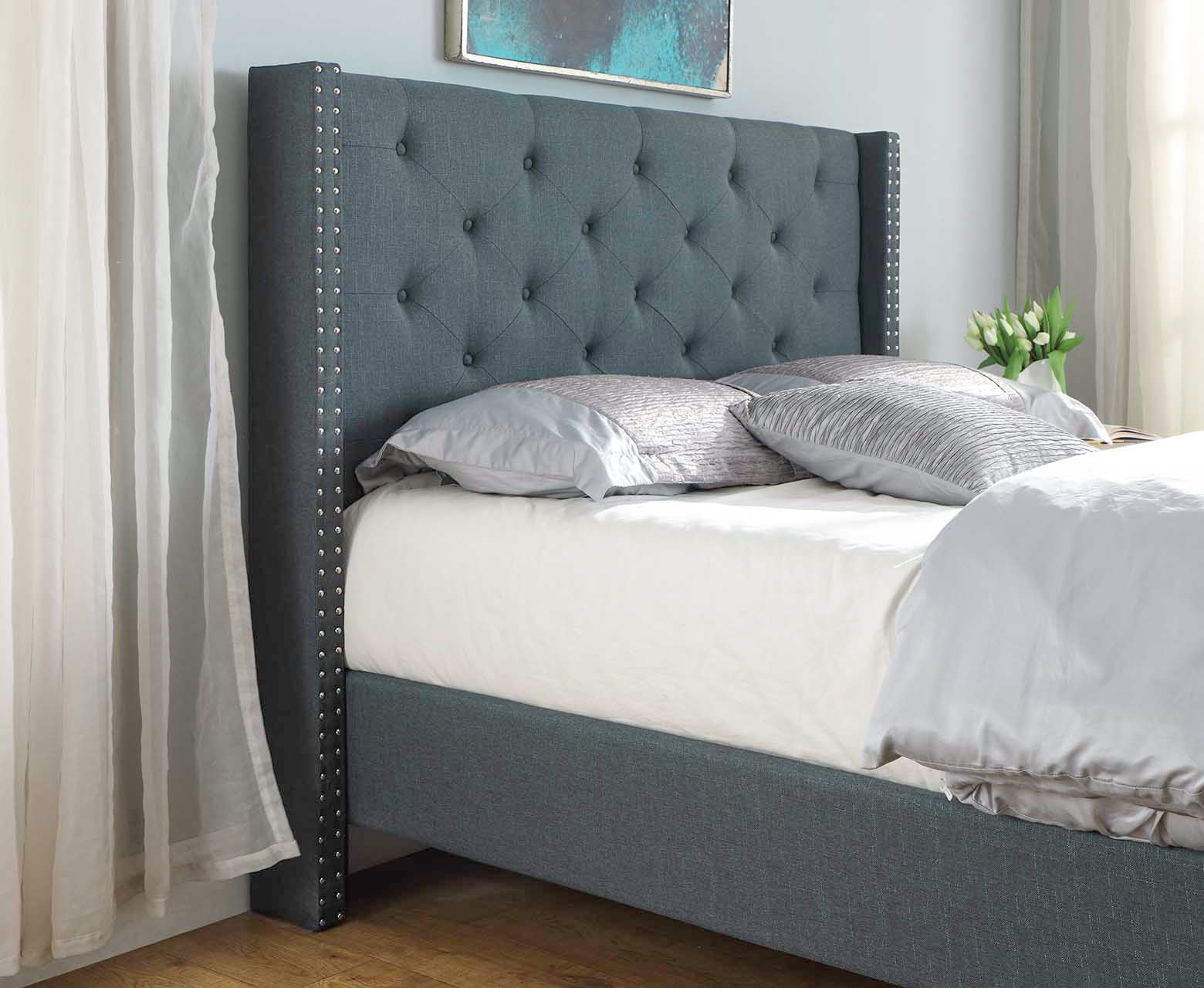 Queen bed frame with Bonnell 15cm Queen Mattress PR8767 Bed Frames NZ DEPOT 6