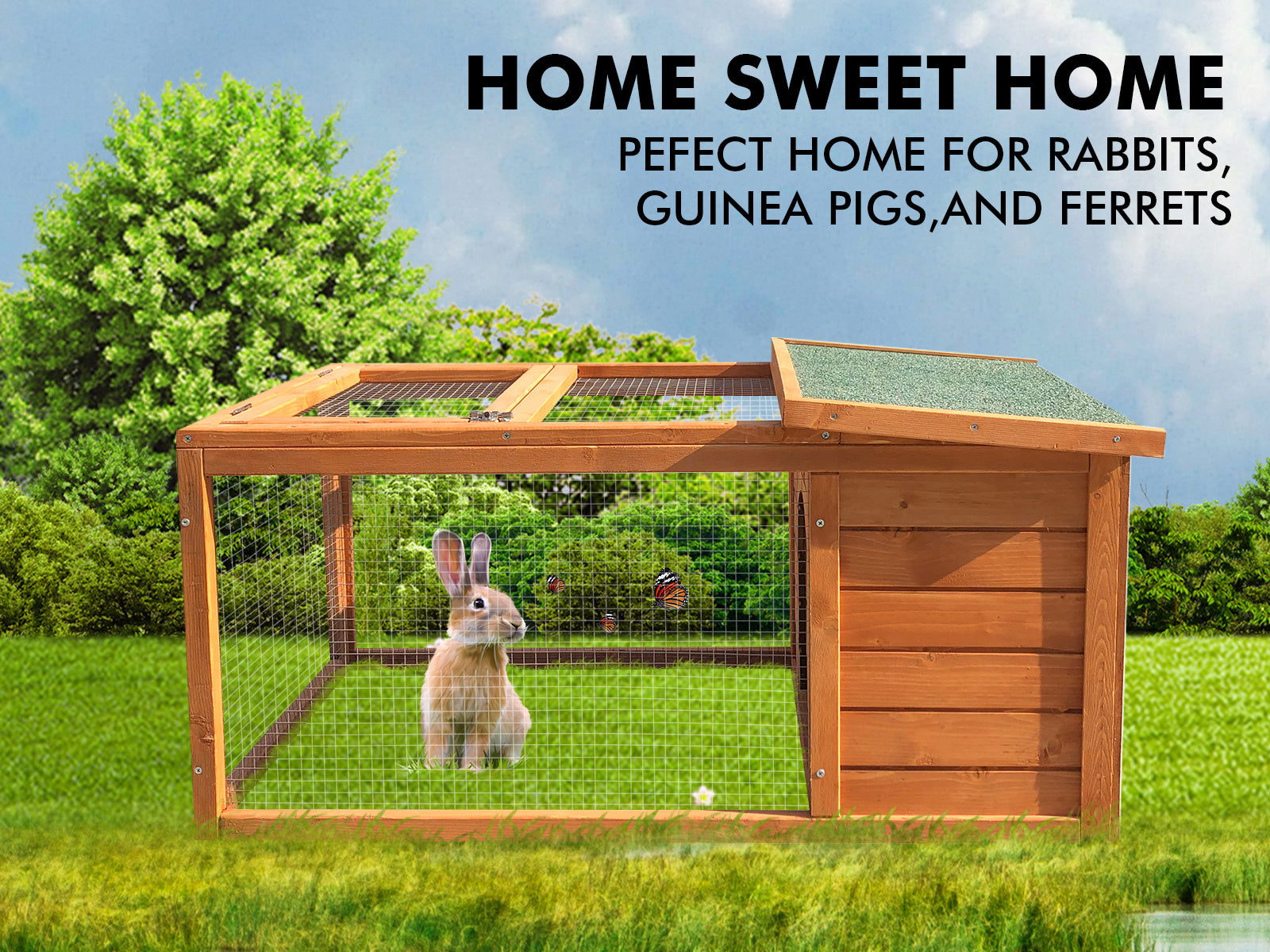 Rabbit Hutch Pr6136 Bedding Nz Depot 4 - Nz Depot