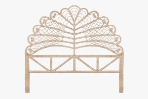 Rattan Bedhead Leaf Double Natural Pr8325 Headboards Nz Depot - Nz Depot