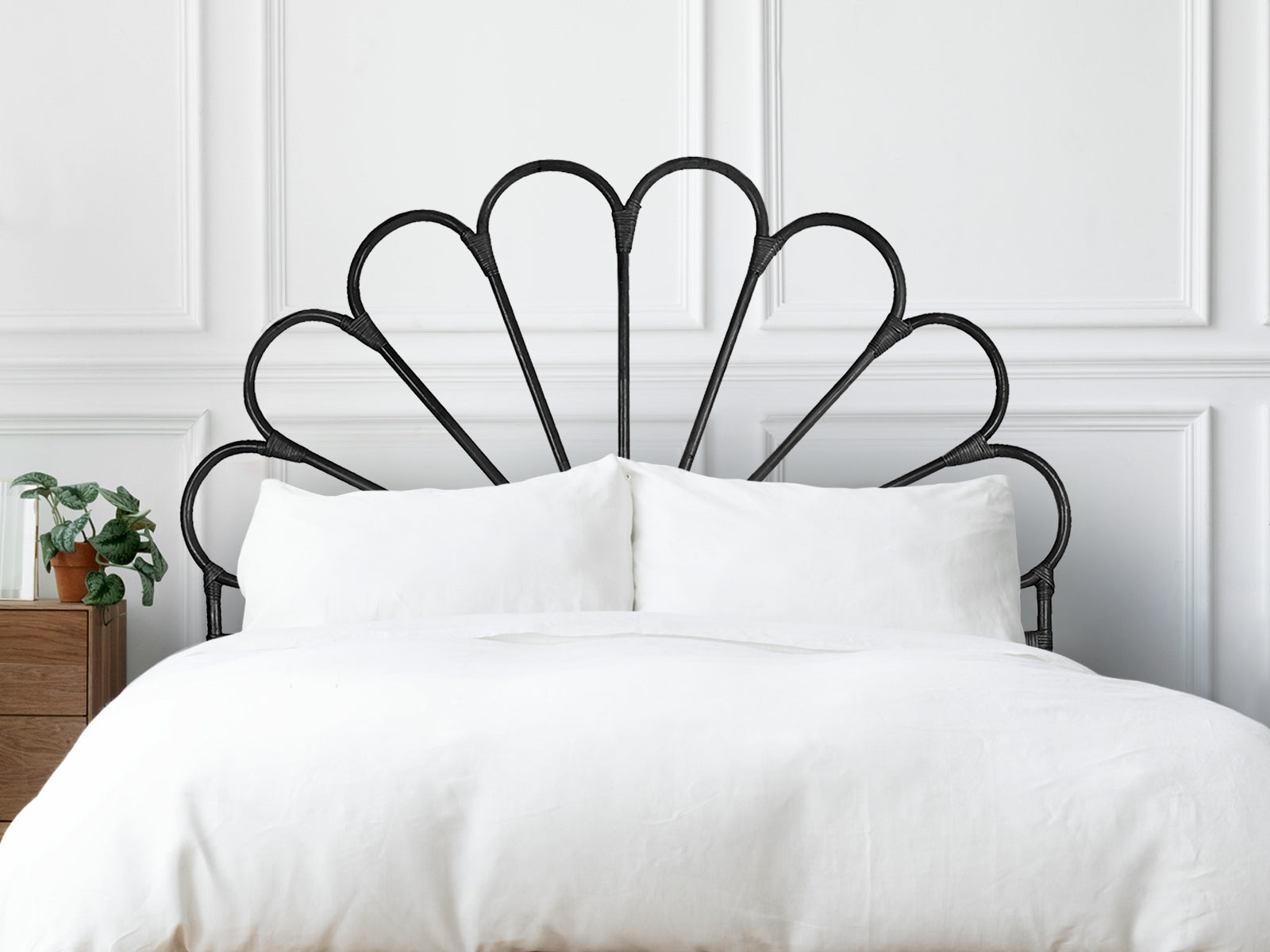 Rattan Bedhead Petal Queen Pr8323 1 Headboards Nz Depot 3 - Nz Depot