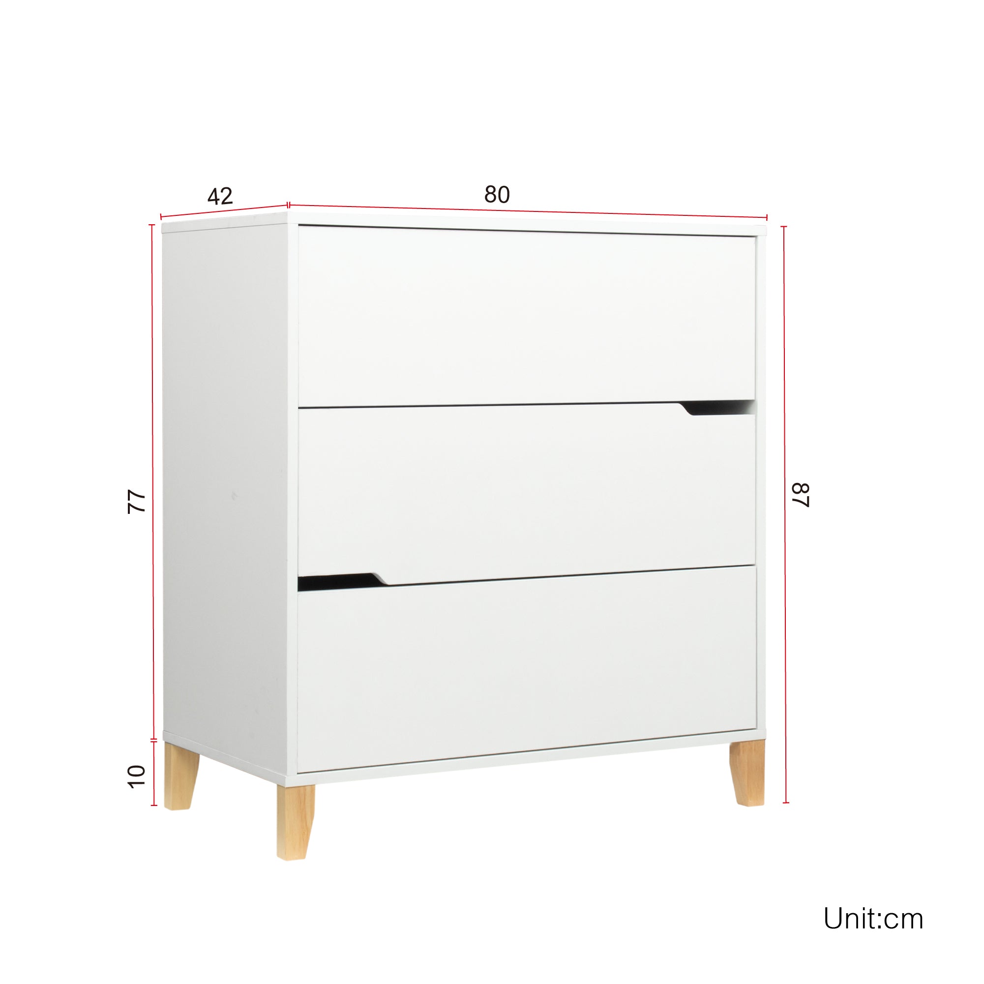 Rene 3 Drawer Chest Pr8458 Tallboys Nz Depot 6 - Nz Depot