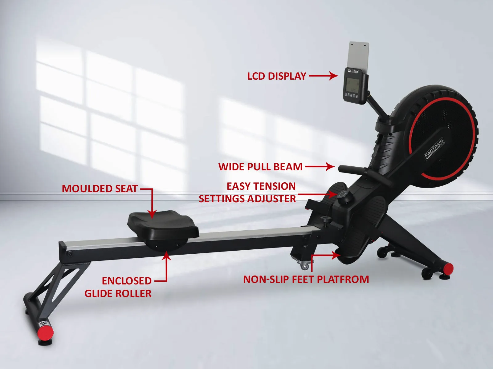 Rowing Machine Air And Magnetic Resistance System Pr6266 Rowing Machine Nz Depot 7 - Nz Depot