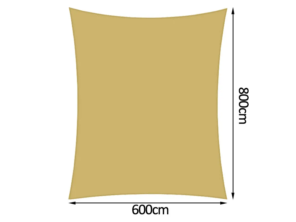 Shade Sail B Waterproof 6X8 PR1931 1 Shade Sails NZ DEPOT 5