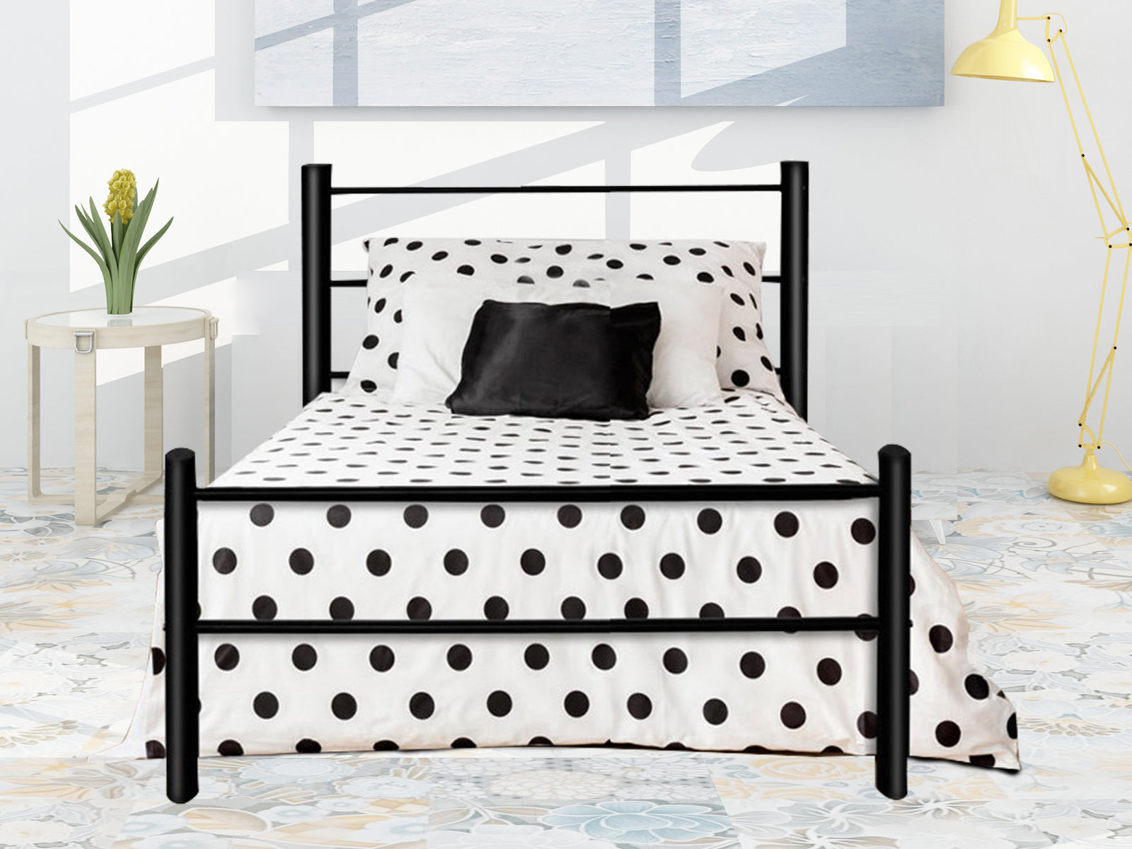 Sol Bed Frame Single Black Pr5187 Bed Frames Nz Depot 3 - Nz Depot