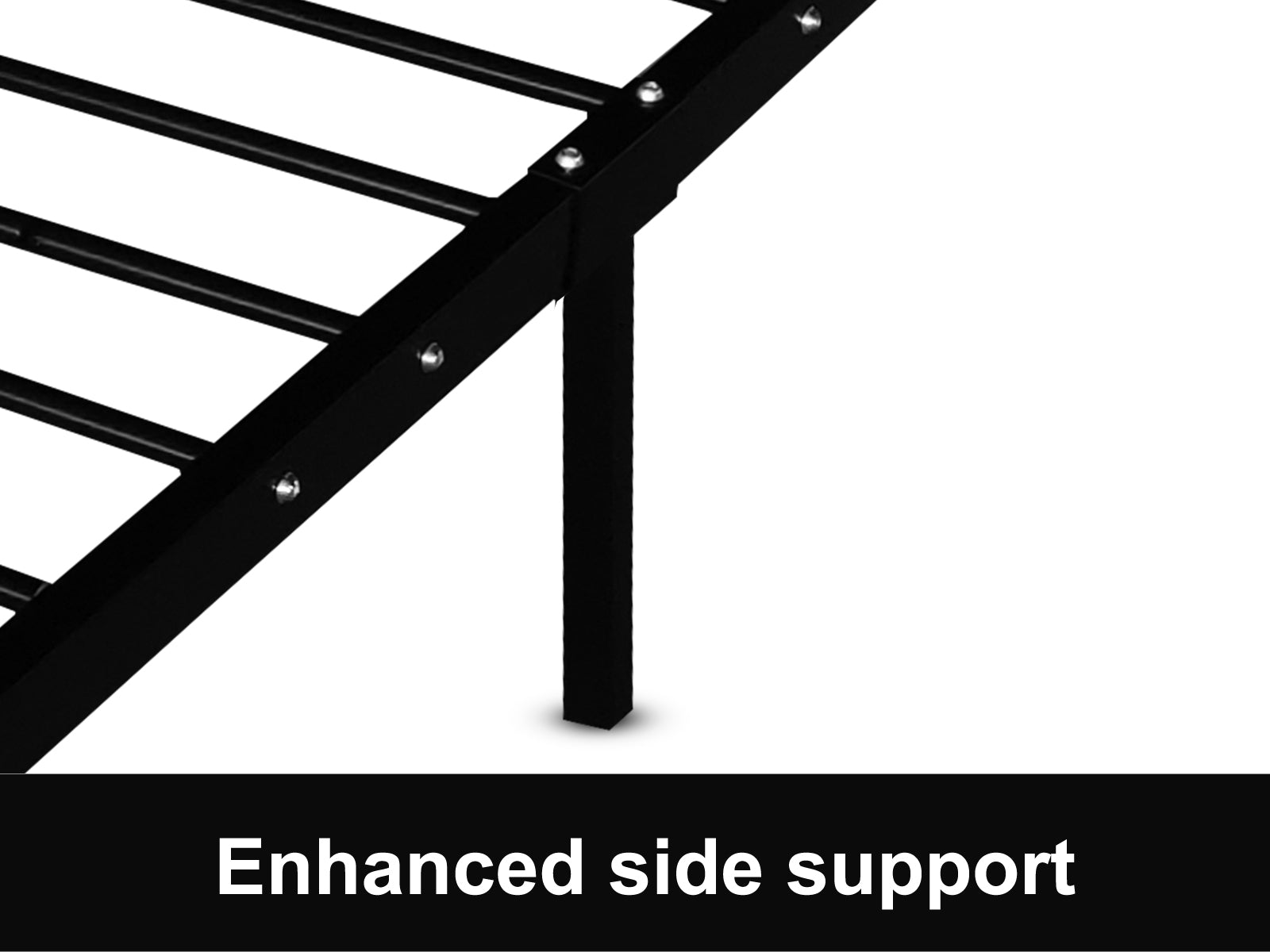 Sol Bed Frame Single Black Pr5187 Bed Frames Nz Depot 4 - Nz Depot