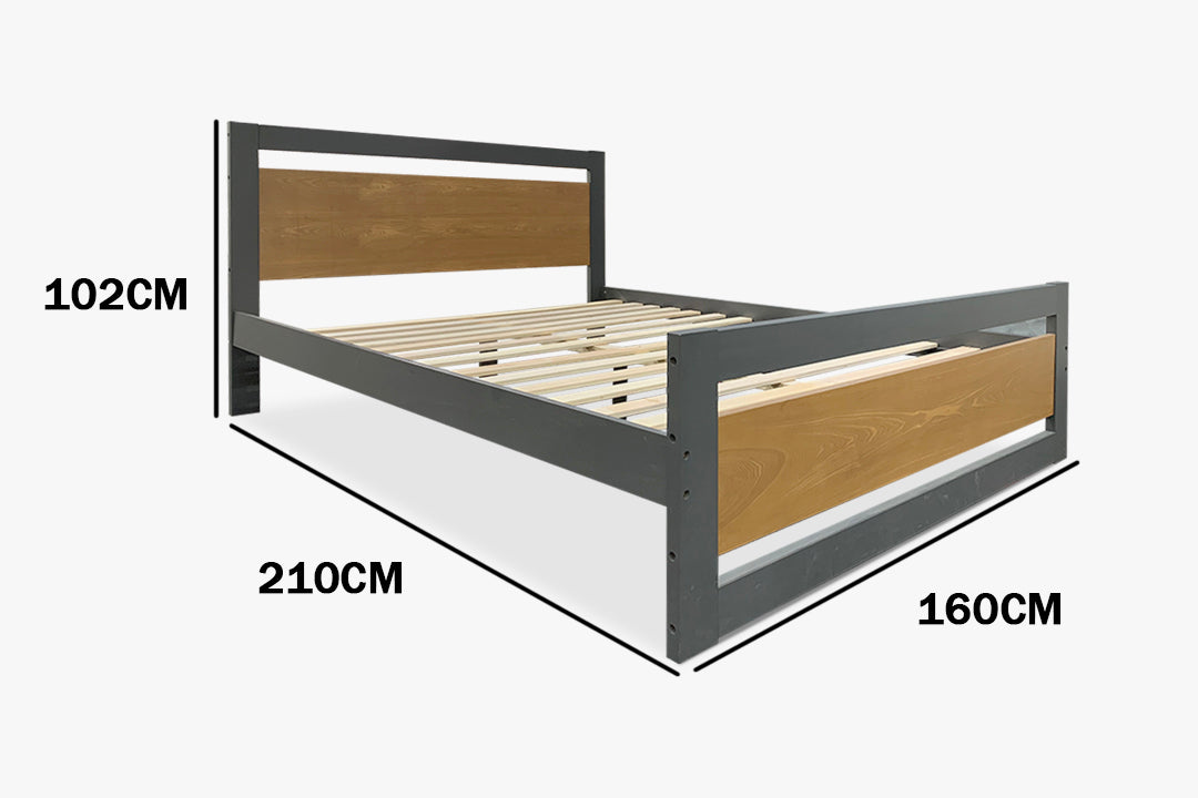 T Alexis Queen Bed Walnut Pr2488 Bed Frames Nz Depot 3 - Nz Depot