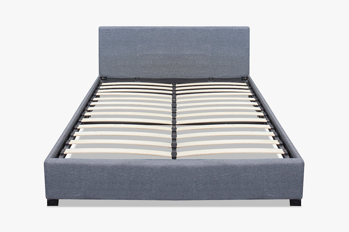 T Bass Storage Bed Frame Linen Queen Pr6665345 Bed Frames Nz Depot 3 - Nz Depot