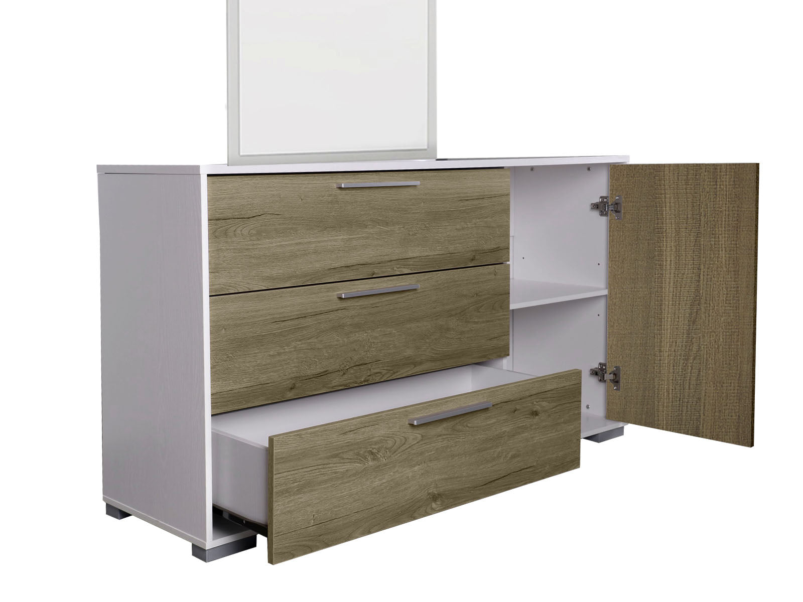 T Brooklyn Dresser With Brooklyn Mirror Pr65445 Dressing Tables Nz Depot 3 - Nz Depot