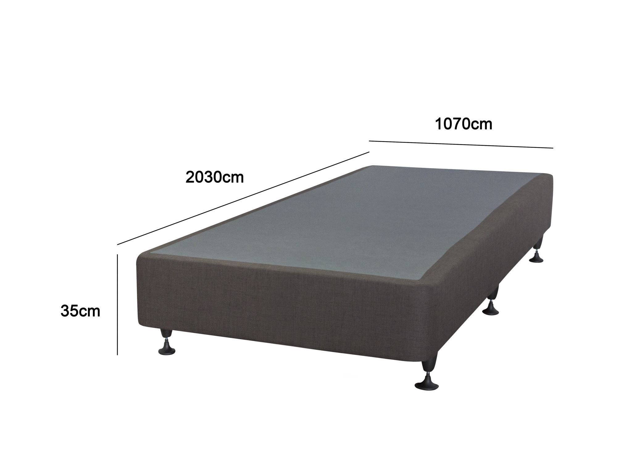 T Ds Nz Made Sw King Single Bed Base Slate Nz Pr8987 1 Bed Frames Nz Depot 4 - Nz Depot