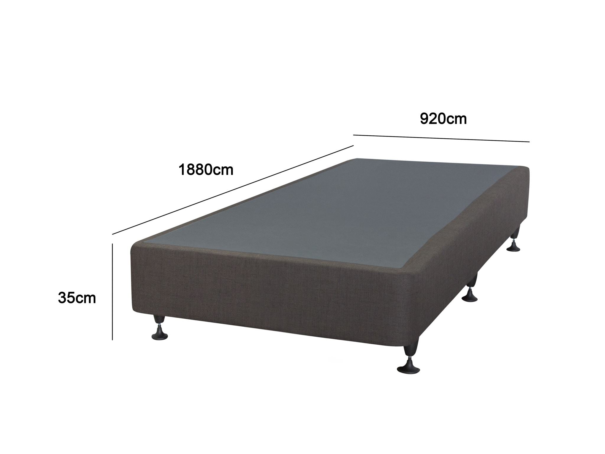 T Ds Nz Made Sw Single Bed Base Slate Nz Pr8986 1 Bed Frames Nz Depot 4 - Nz Depot