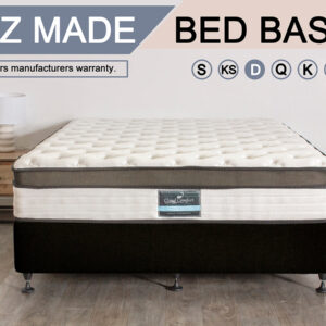 DS NZ MADE SW double bed base black NZ