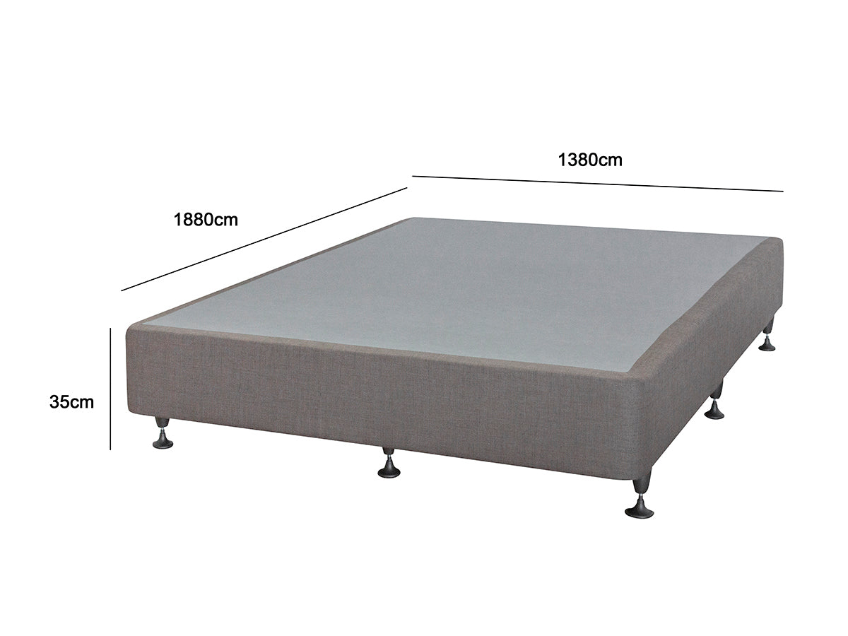 T Ds Nz Made Sw Double Bed Base Light Grey Nz Pr8988 Bed Frames Nz Depot 4 - Nz Depot