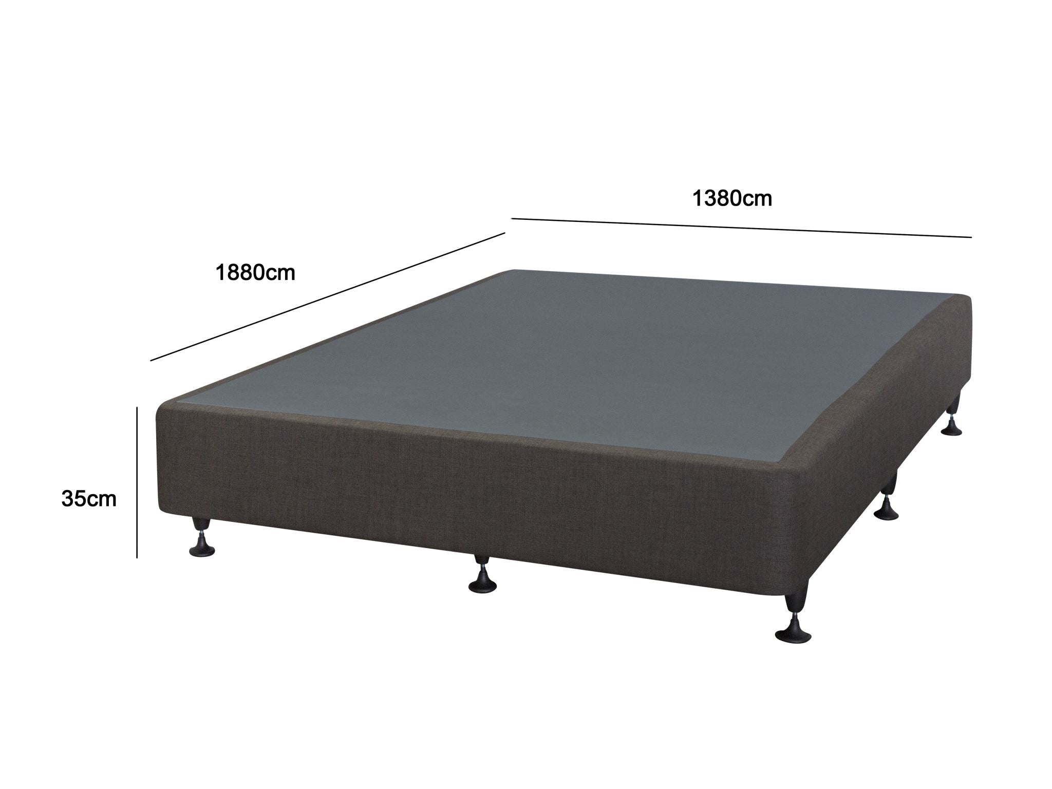 T Ds Nz Made Sw Double Bed Base Slate Nz Pr8988 1 Bed Frames Nz Depot 3 - Nz Depot