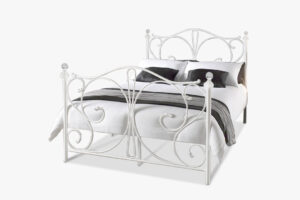 T Elizabeth Bed Double White Mb 02 Pr2044 Bed Frames Nz Depot - Nz Depot