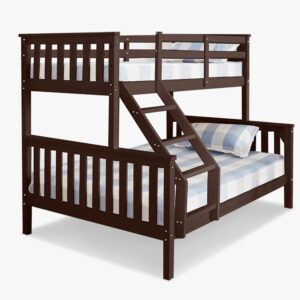 New Chico Wooden Triple Bunk Walnut