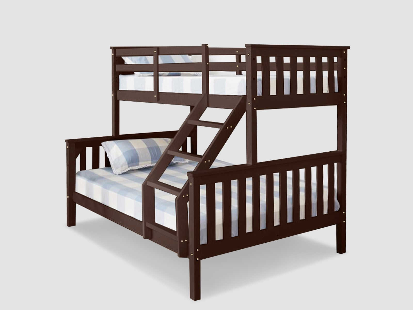 T New Chico Wooden Triple Bunk Walnut Pr8951 Bunk Beds Nz Depot 8 - Nz Depot