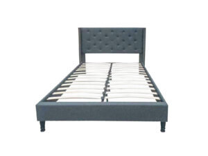 T New Lisbeth Fabric Bed Frame Queen Blue Pr6665517 Bed Frames Nz Depot - Nz Depot