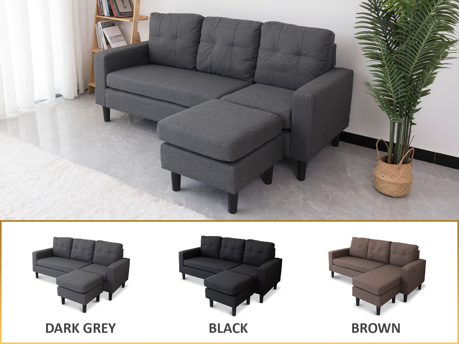 T Northland Corner Sofa Espresso Pr9532 Sofas Sectionals Sofa Beds Nz Depot 9 - Nz Depot