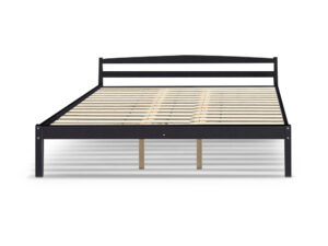 T Wayford Wooden Bed Queen Black Pr2651 Bed Frames Nz Depot - Nz Depot