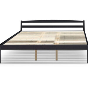 Wayford Queen Bed Frame - Wooden Black