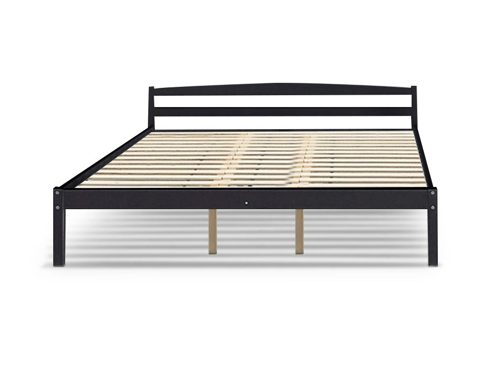 Wayford Queen Bed Frame - Wooden Black