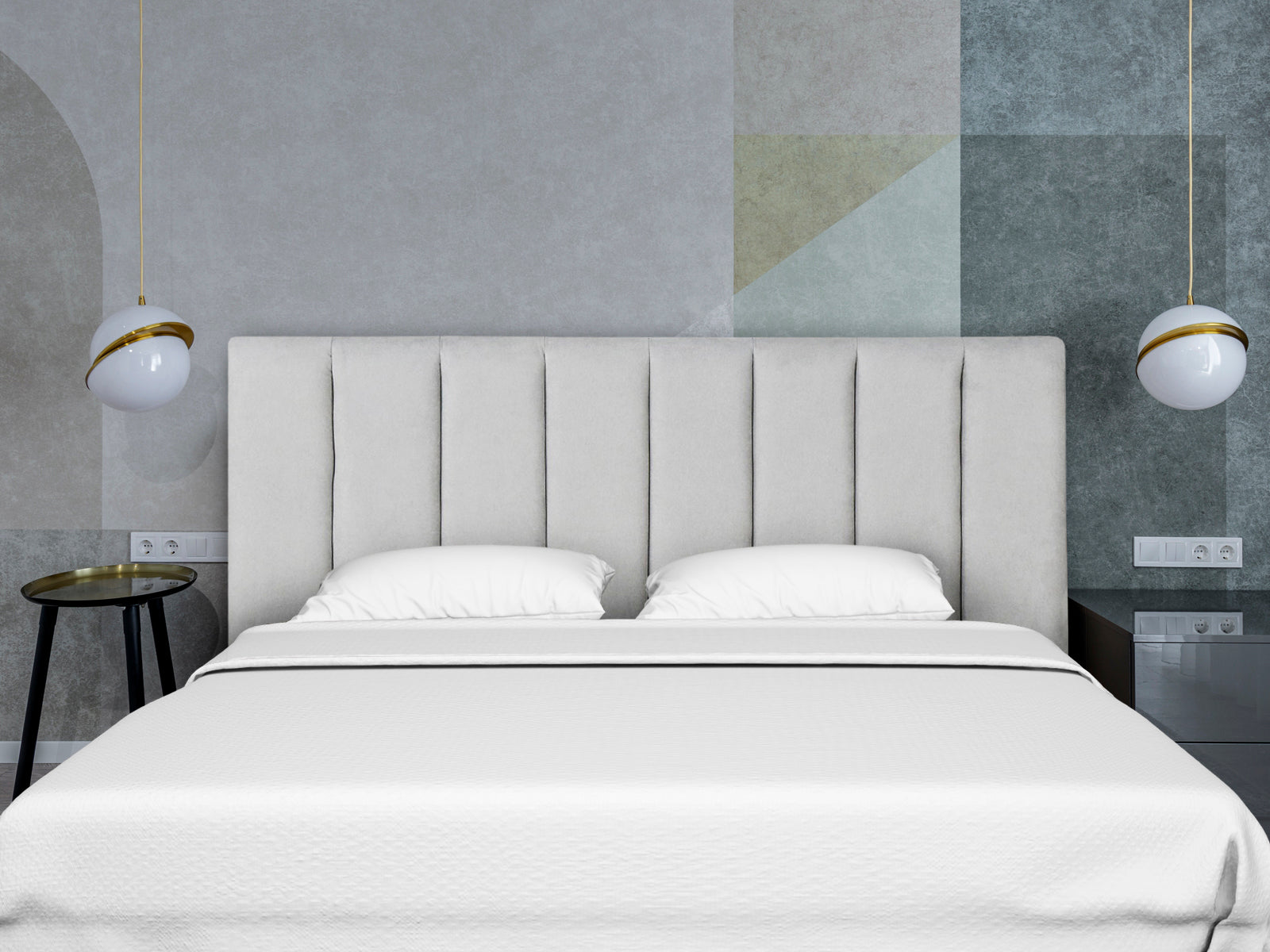 Tada Headboard Double Fabric Grey Pr66655334 Headboards Nz Depot 4 - Nz Depot