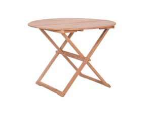 Teak Wood Round Folding Table 1M Pr10072 Outdoor Furniture Nz Depot - Nz Depot