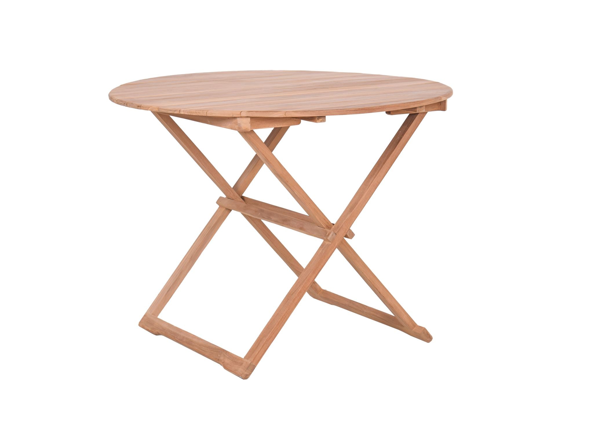 Teak Wood Round Folding Table 1M