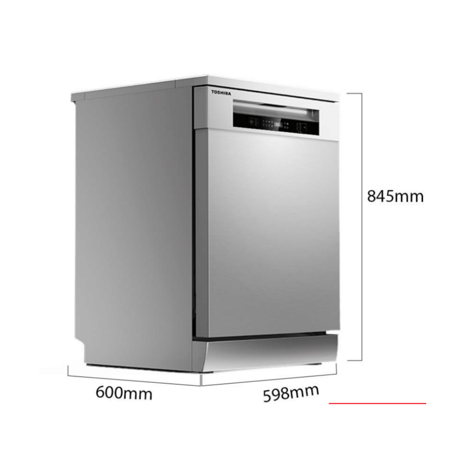 Toshiba 15 Place Settings Freestanding Dishwasher With Auto Open Function - Dishwashers - Dw-15F5(Ss)-Nz-2 - Nz Depot