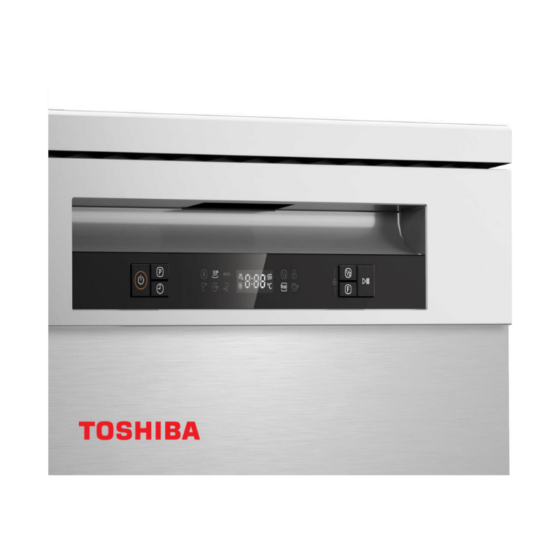 Toshiba 15 Place Settings Freestanding Dishwasher With Auto Open Function - Dishwashers - Dw-15F5(Ss)-Nz-5 - Nz Depot