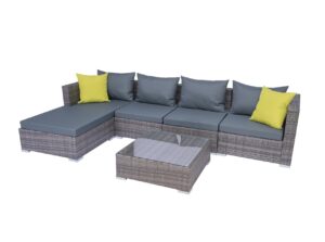 Vicenza Outdoor Corner Set 5 Seater Pr6665649 Outdoor Furniture Nz Depot - Nz Depot