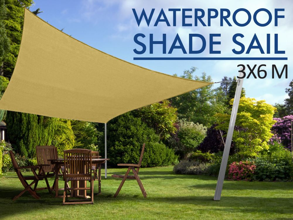 Waterproof Shade Sail 3X6 Pr1926 Shade Sails Nz Depot 3 - Nz Depot