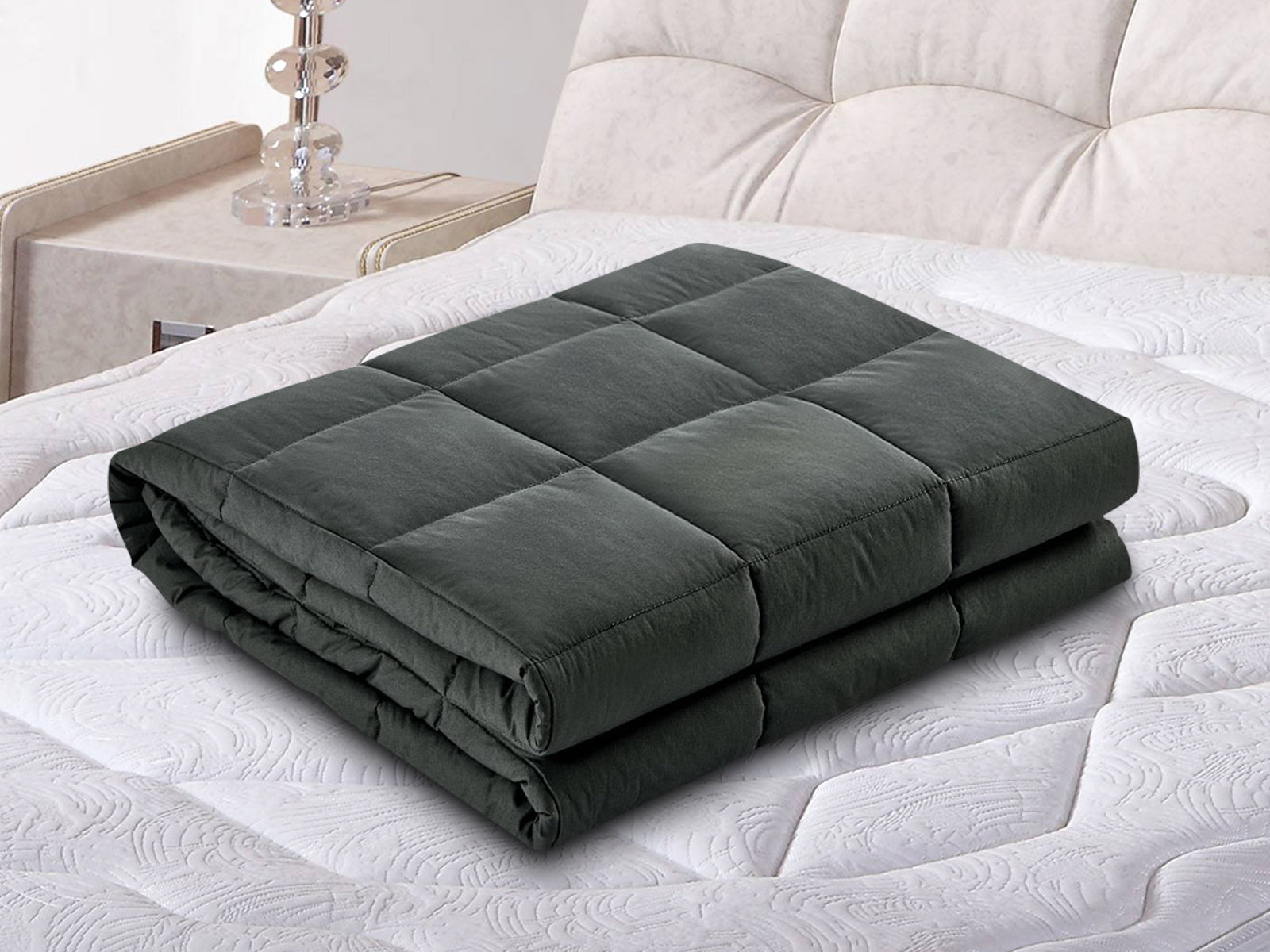 Weighted Blanket 152 X203 Cm 9Kg Dark Grey Pr6665568 Throws Nz Depot 3 - Nz Depot