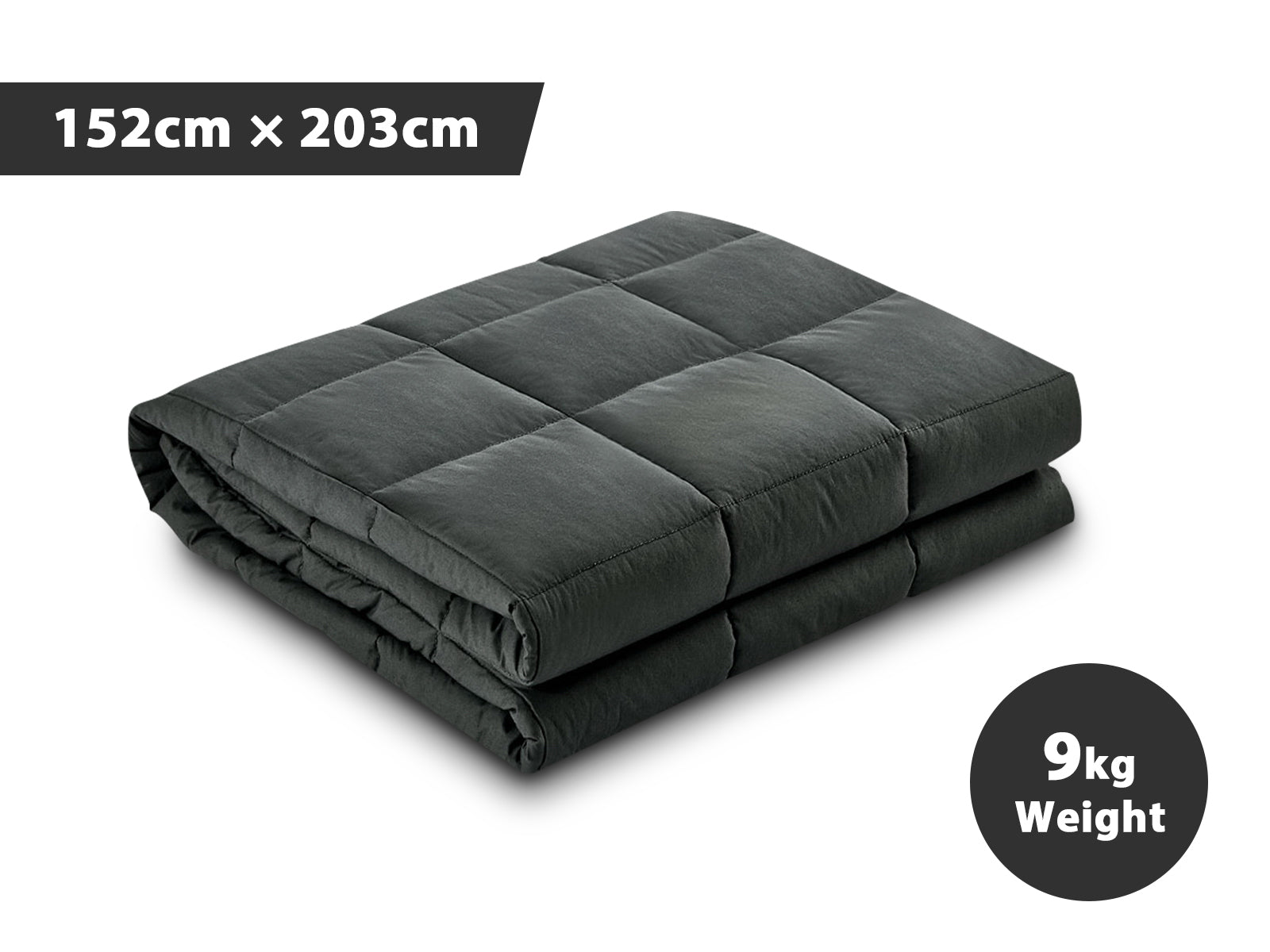 Weighted Blanket 152 X203 Cm 9Kg Dark Grey Pr6665568 Throws Nz Depot 5 - Nz Depot