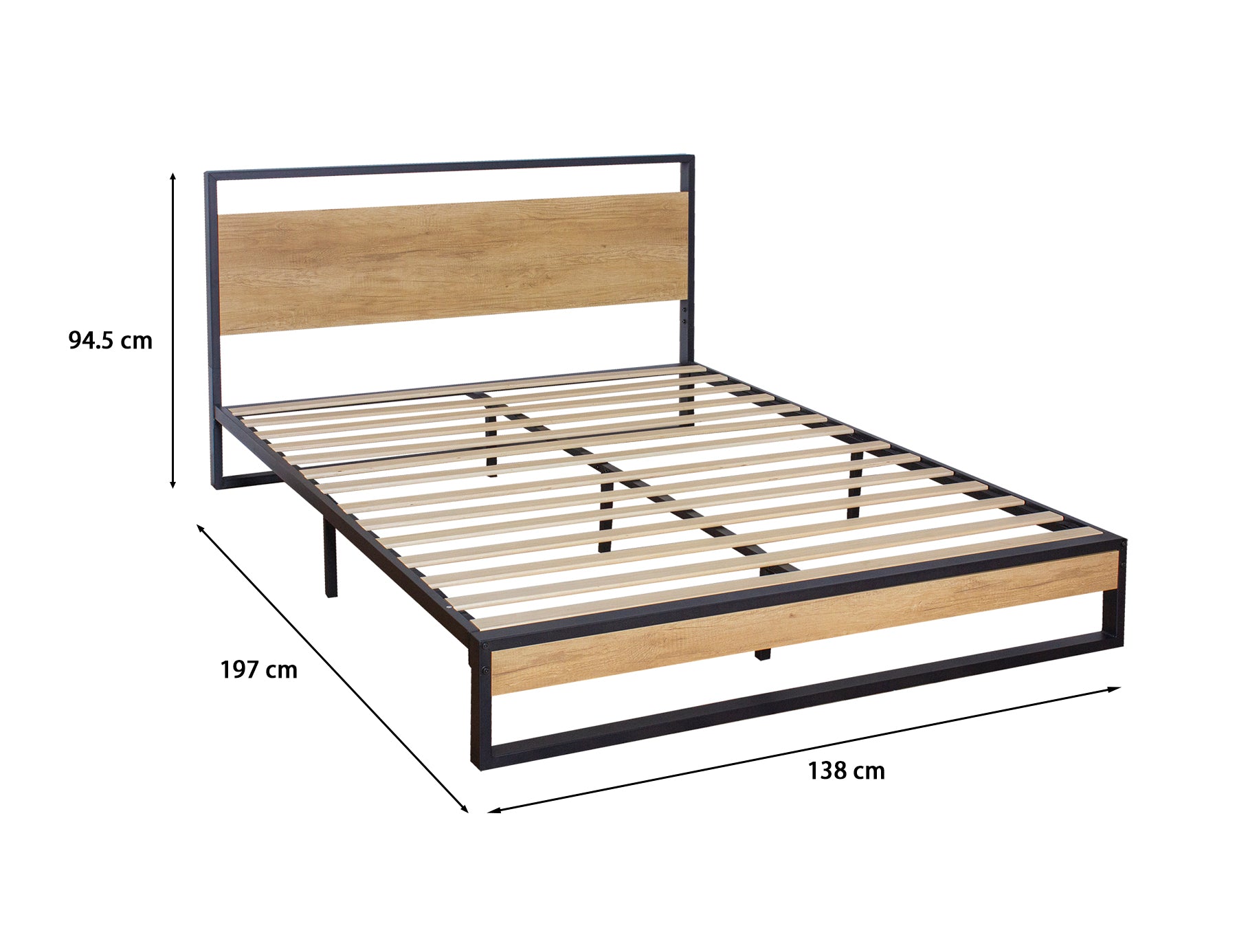 Whistler Metal Bed Frame Double Pr9080 Bed Frames Nz Depot 5 - Nz Depot