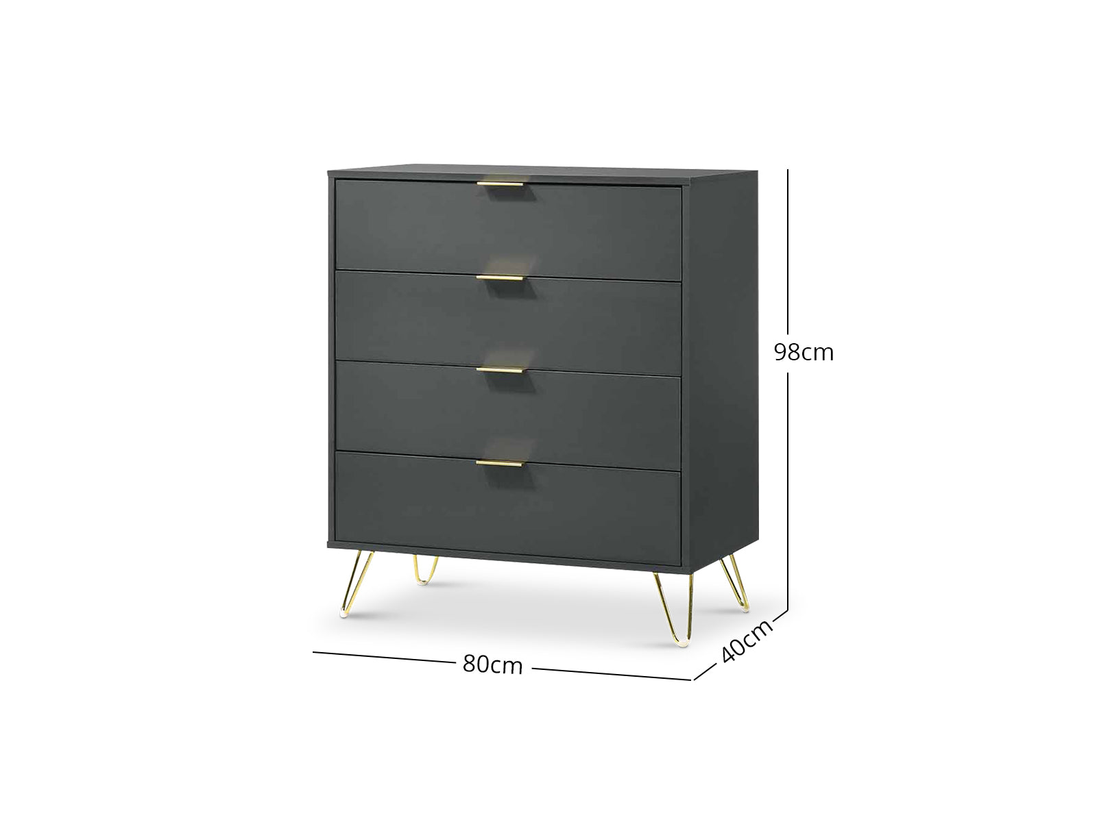 Zinnia Chest 4 Drawer Pr65067 Tallboys Nz Depot 3 - Nz Depot