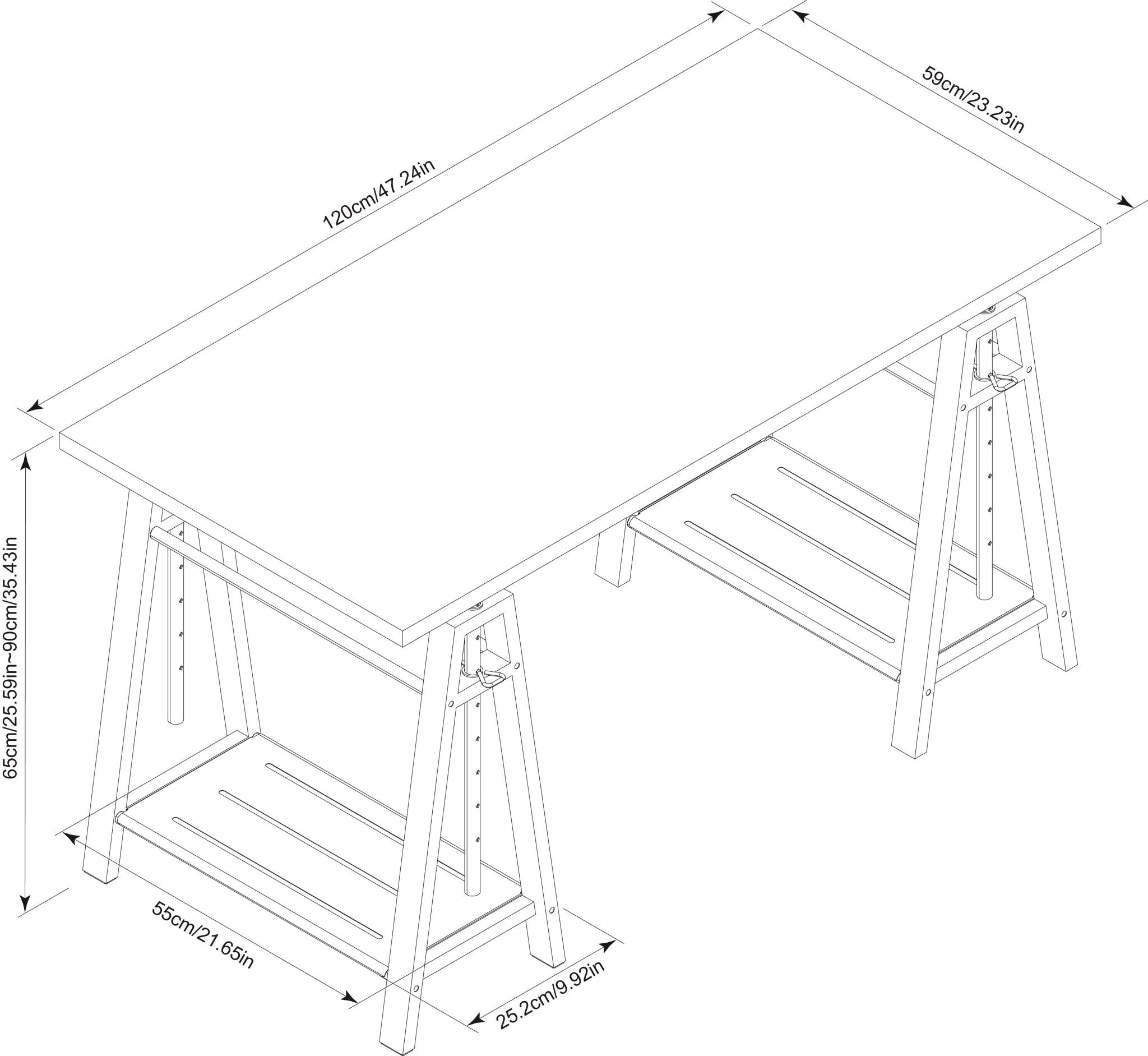 Adjustable Metal Frame Desk Pr8783 Desks Nz Depot 5 - Nz Depot