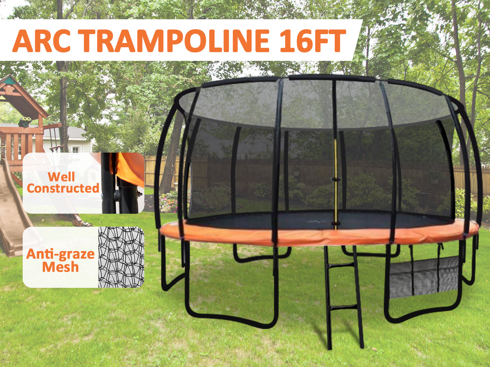 Arc Trampoline 16Ft Pr2872 Kid Organisers Nz Depot 5 - Nz Depot