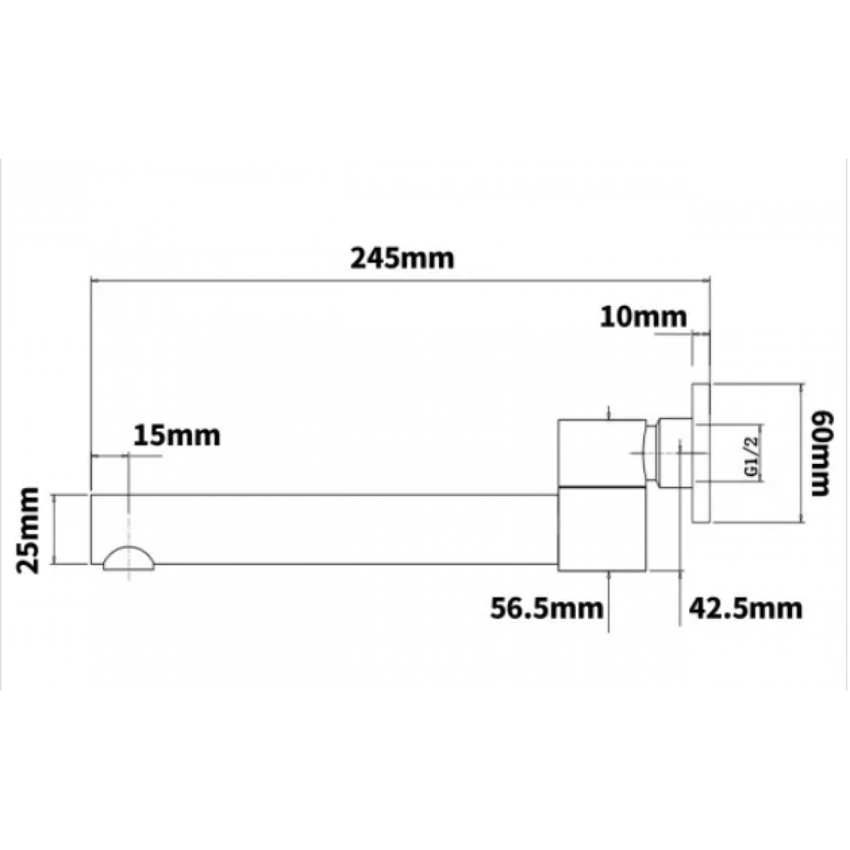 Bath Spout Round Fa0004 Fa0004 Bath Spout Nz Depot 4 - Nz Depot