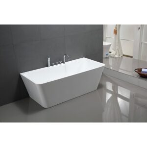 Bath Tub Marino Series 1700x730x600mm Acrylic Straight Single Square Ended, FreeStanding Bath Tub - NZ DEPOT