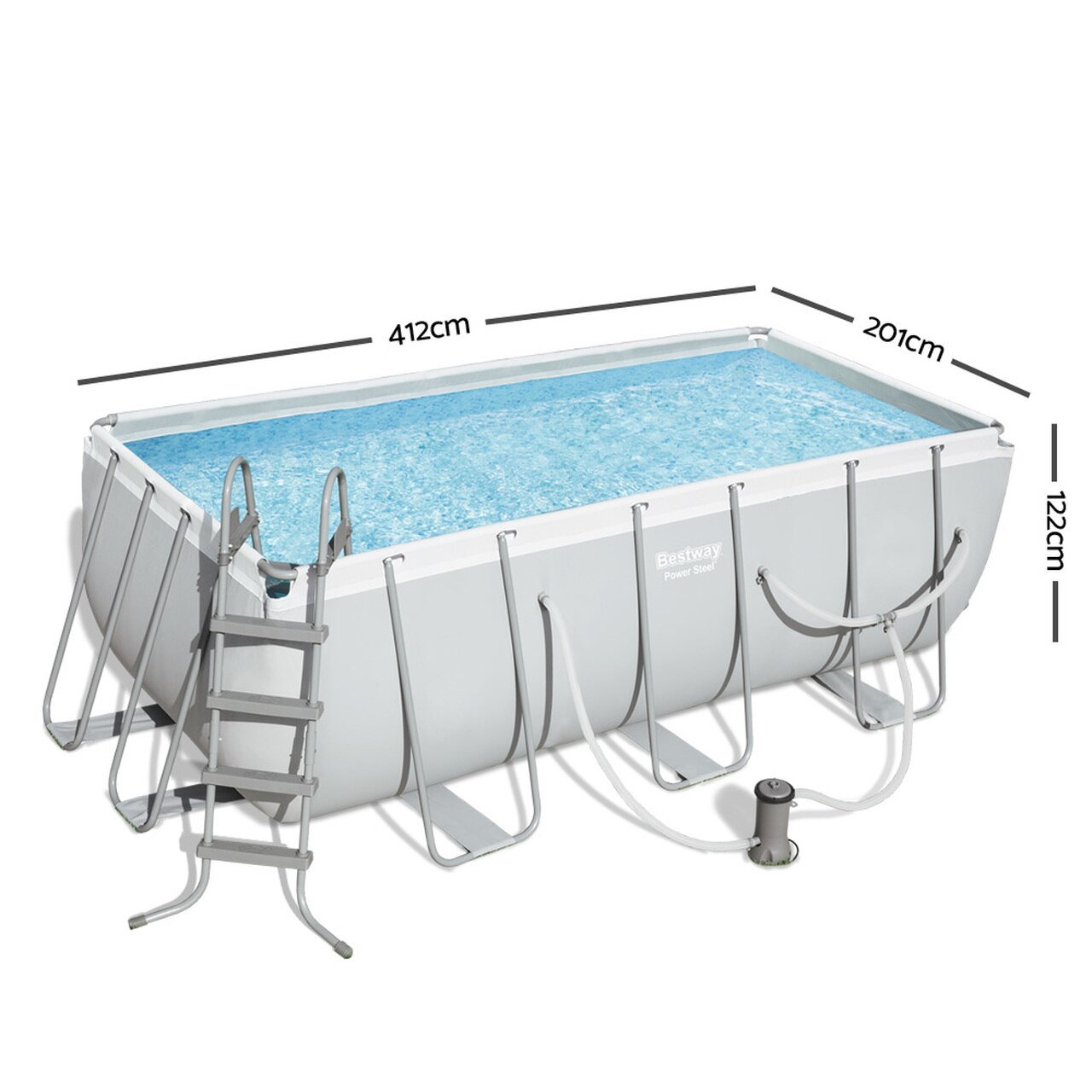 Bestway Steel Pool 4.12M Pr6665414 Swimming Pools Air Beds Nz Depot 7 - Nz Depot