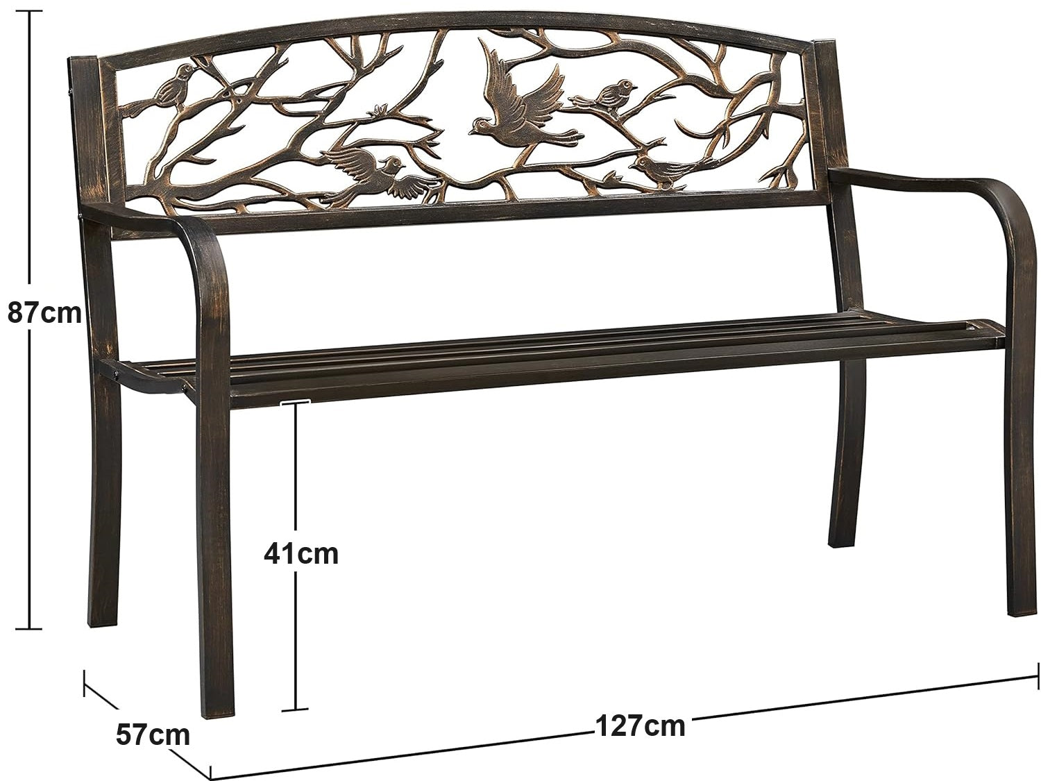 Ds Arteferro Garden Bench E3 Bronze Pr65687 Outdoor Furniture Nz Depot 4 - Nz Depot