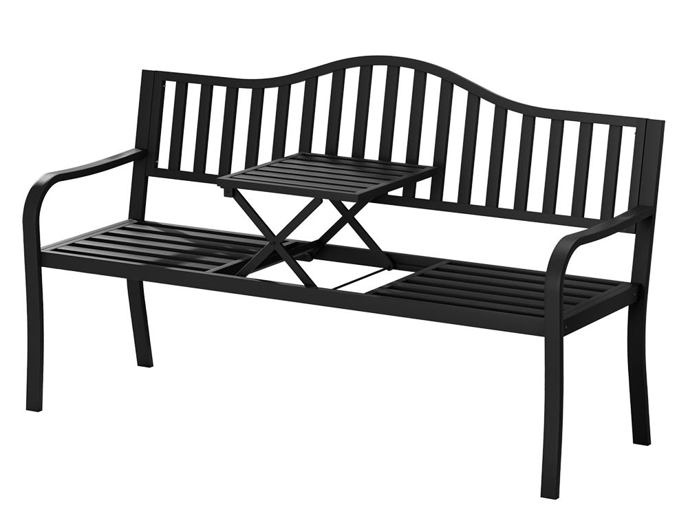 Arteferro Garden Bench With Fold Table