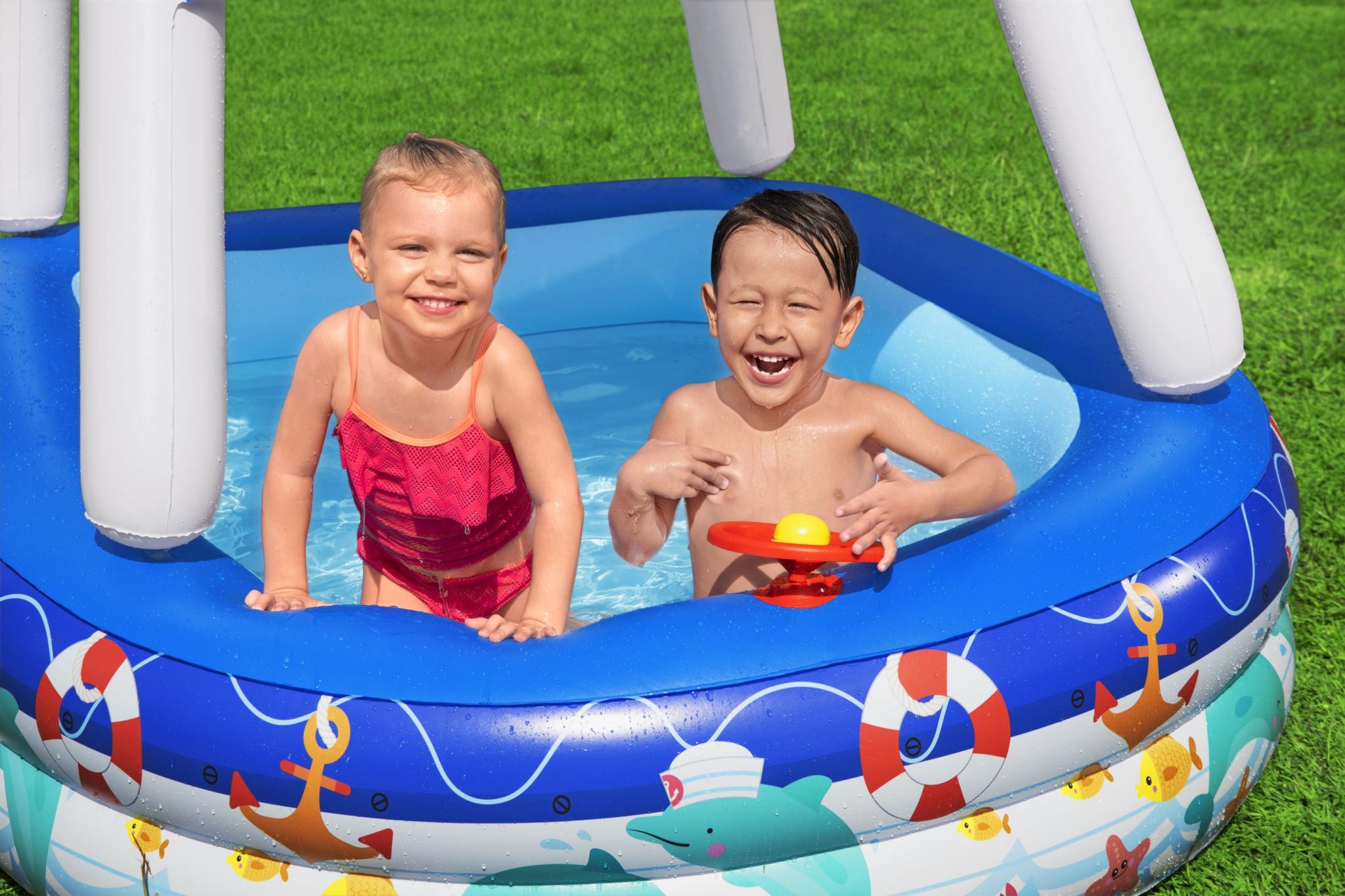 Ds Bestway Family Pool With Canopy Pr10114 Swimming Pools Air Beds Nz Depot 3 - Nz Depot