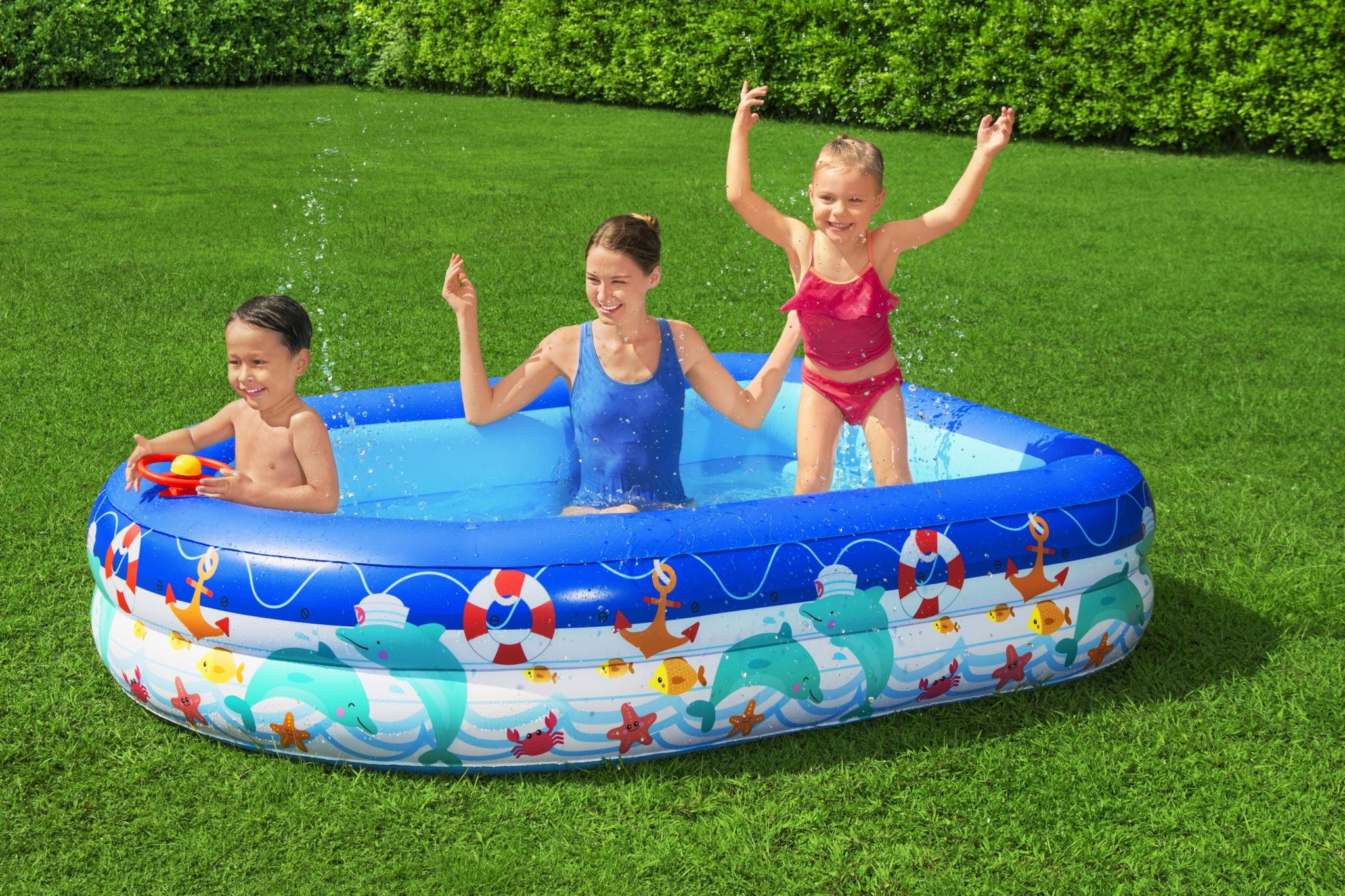 Ds Bestway Family Pool With Canopy Pr10114 Swimming Pools Air Beds Nz Depot 4 - Nz Depot